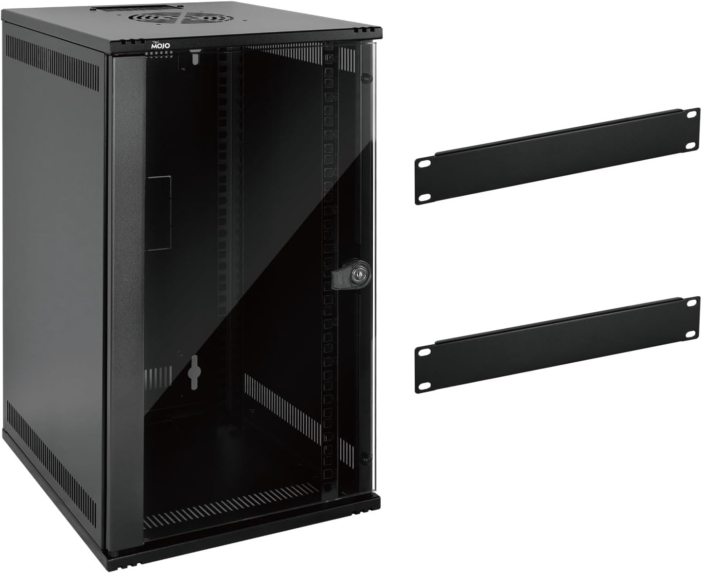 Tecmojo 12U 10 inch Network Cabinet & 2 Pack 1U Blank Panel