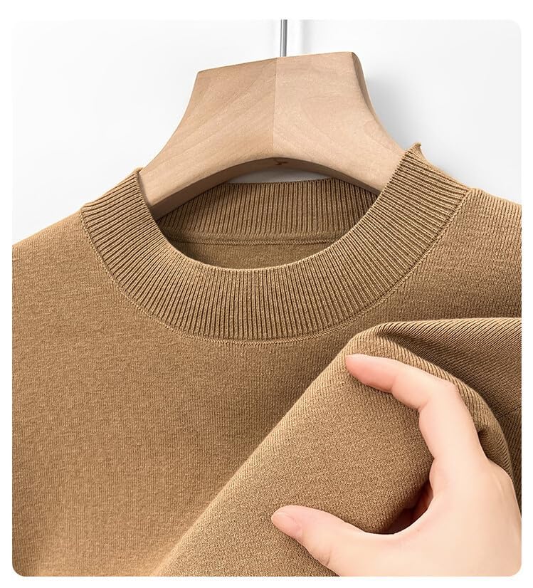 Men's Sweater Half-High Collar Leisure Underwear Men's Long Sleeve Knitted Sweater3