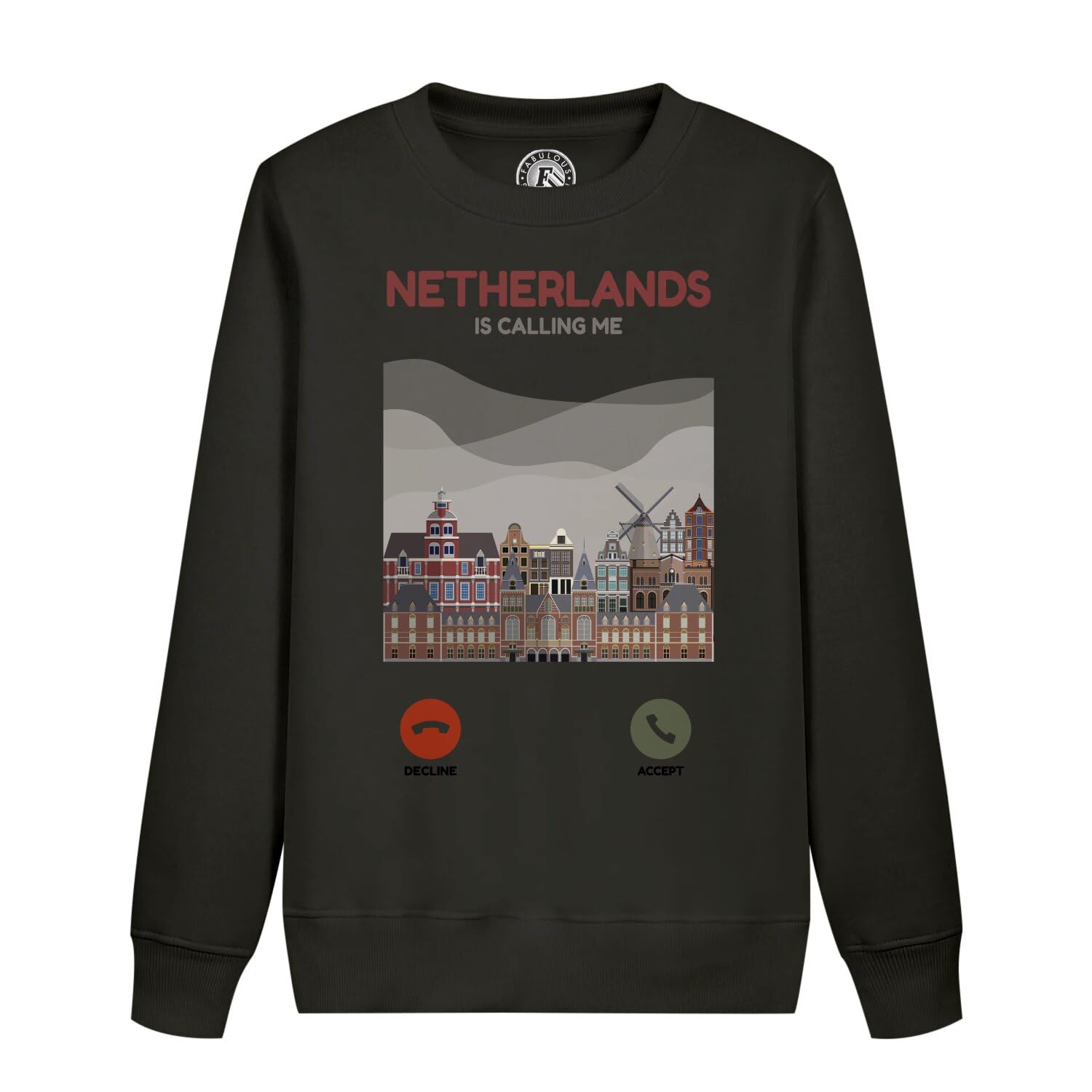 Sweatshirt enfant Netherlands is Calling Me pull molletonné chaud - 4