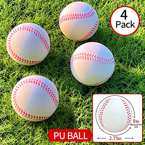 7\'x7\' Baseball Practice Net Set, Portable Baseball Net for Batting,Hitting and Pitching,with Baseball Tee, Baseball Bat, Baseballs, Strike Zone, Carrying Bag, for All Skills - Thumbnail 7
