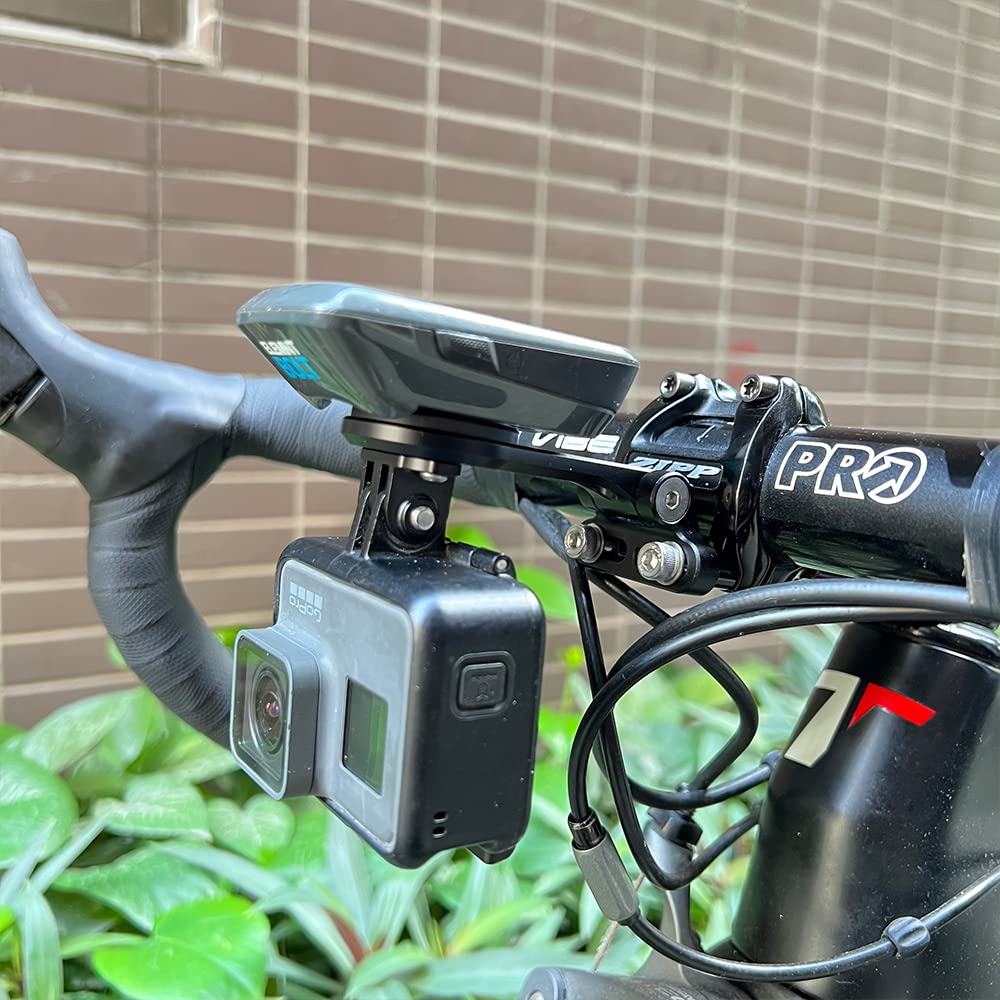 Cestbon Fronthalterung kompatibel mit Garmin Edge Wahoo Elemnt Bryton Stages Hammerhead, verstellbarer Kombihalter (40mm)