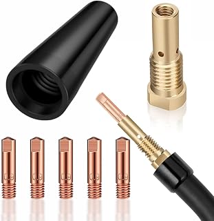 7Pcs Flux Core Gasless Nozzle Tips, 0.035'' /0.9mm Flux Welding Tip Compatible with Century FC90|80GL MIG Welding Gun Kit K3493-1