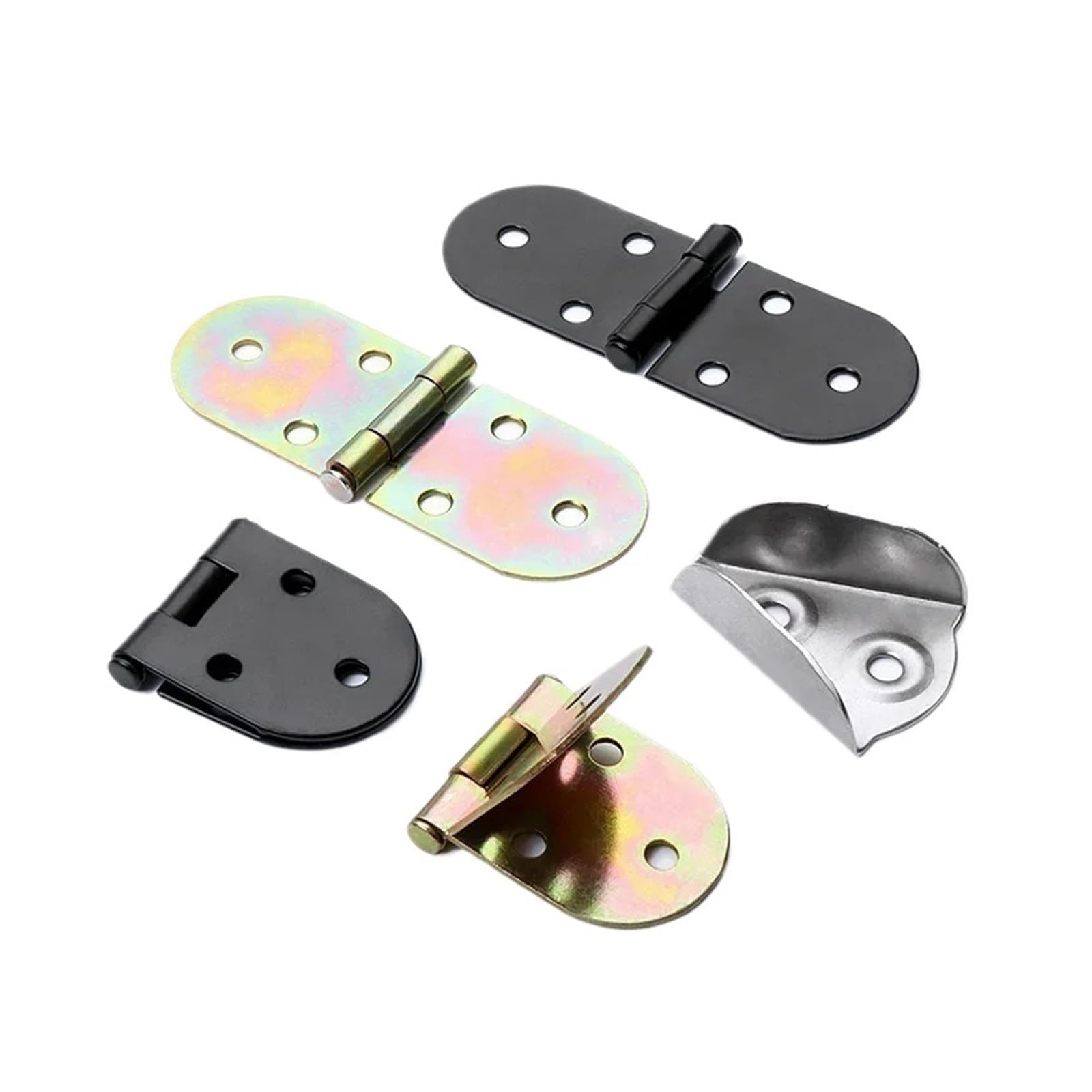 Kjbdqqh Silver-10Pcs 180 Degree Folding Hinge 10Pcs Degree Cabinet Hinges Folding Table Iron Butler Hinge Flip Countertop For Furniture