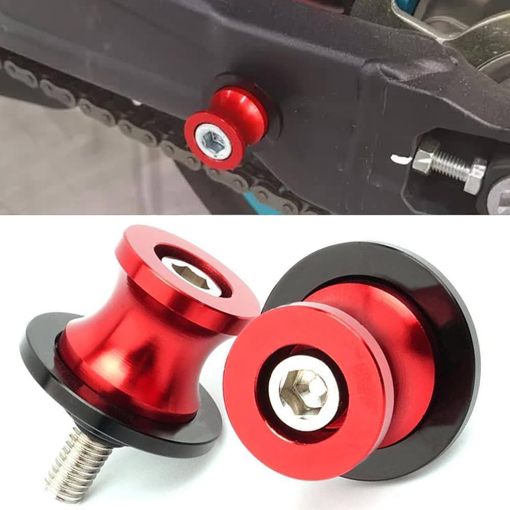 Buffalo - you6025  2pcs M10 X1.25 Motorcycle Swing arm Sliders Spools CNC Swing