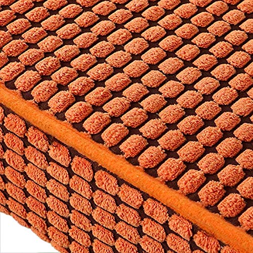 Cojines de 8cm de espesor con terciopelo suave cuadrado naranja para terraza 3