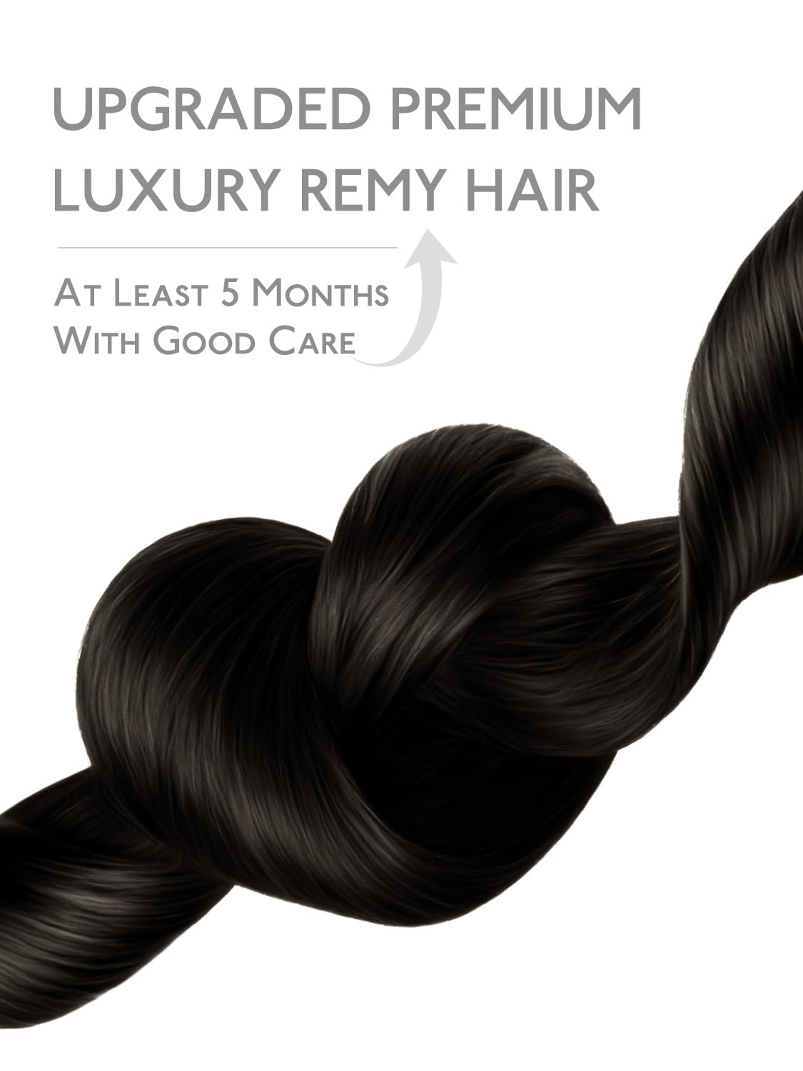 WENNALIFE Remy Human Hair Weft Extensions, Soft Reusable Sew-In Weft