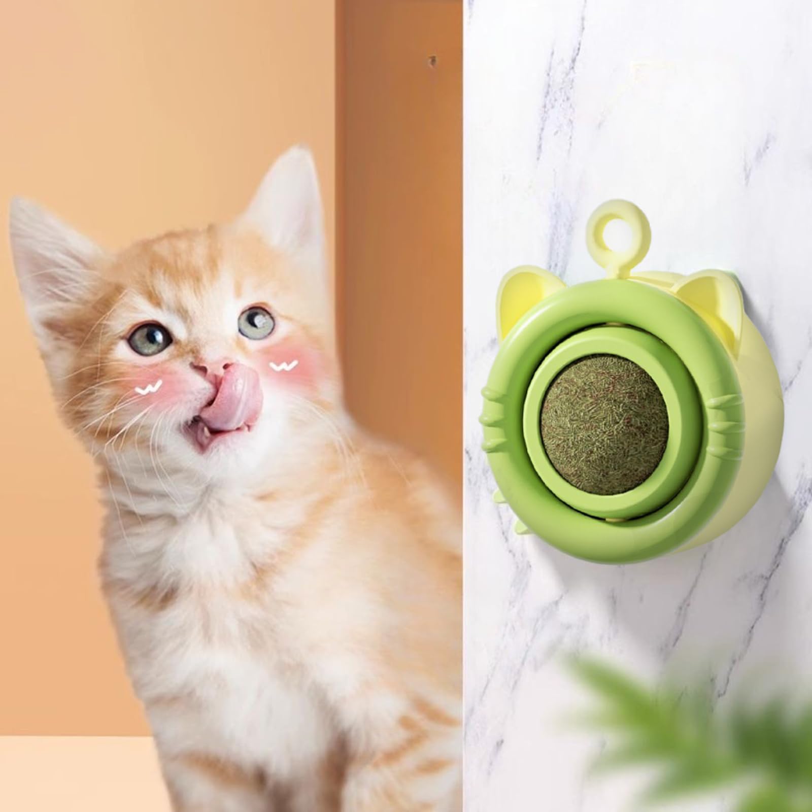 Sunkizzrs® Catnip Toy (1 Pcs) Catnip Balls/Teeth Cleaning Cat Bite Toy/Cats Rotatable Edible Mint Natural Healthy Edible Cat Licking Toy/Teeth Cleaning Chew Toy for Cat & Kitten (Green) (B0D4VV2C17) Amazon Price History, Amazon Price Tracker