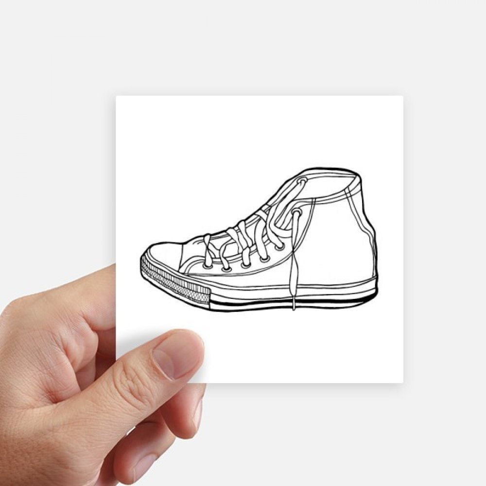 Chaussures de Toile Peinte à la Main autocollant pour mur et déco