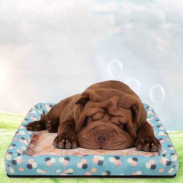 Foto 2 de 4 de GODGETS Cama para Perros y Gato, Bruto Estera Antiadherente, fácil de Limpiar,Green,50 * 40 * 7CM(Pet<5KG)