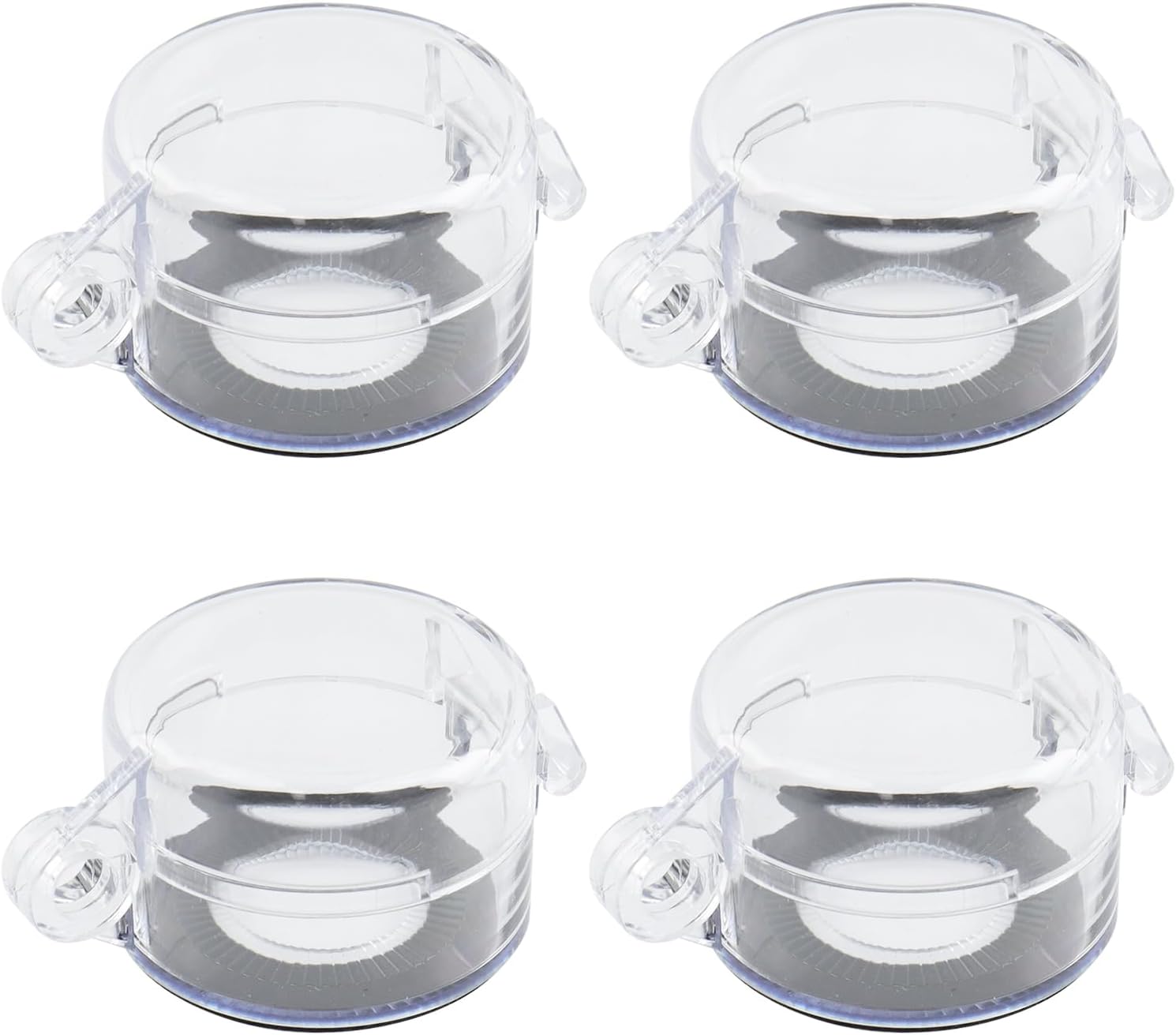 Antrader 4-Pack Protective Cover Round Push Button Switch Protector Clear for 22mm Diameter Push Button Switch