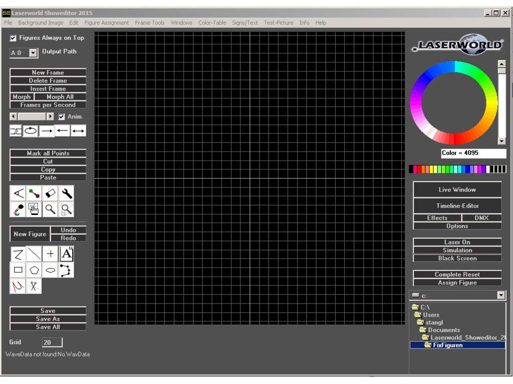 Laserworld ShowNET ILDA/DMX Interface réseau avec Logiciel Showeditor Lasershow