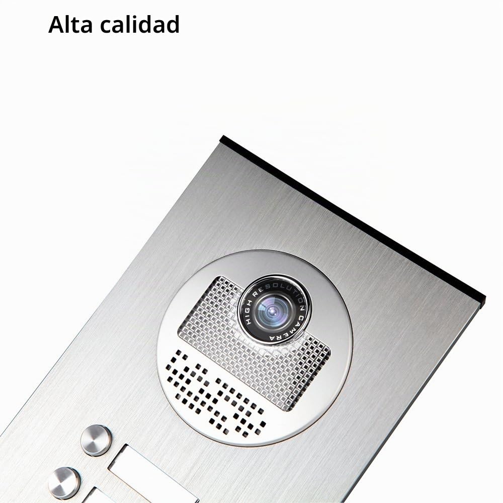 Kit de Sistema de Intercomunicación con Video de 4.3 ", Timbre de la Cámara de Acceso RFID + 3 Monitores Interiores para 3 Apartamentos/Hogar