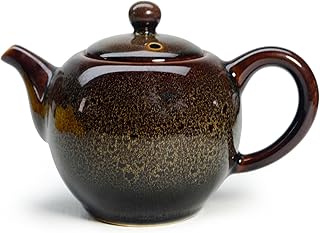 Porcelain Teapot 9oz Chinese Traditional Craft Colour Ceramic Glaze Tea Pot for Gongfu Tea Set