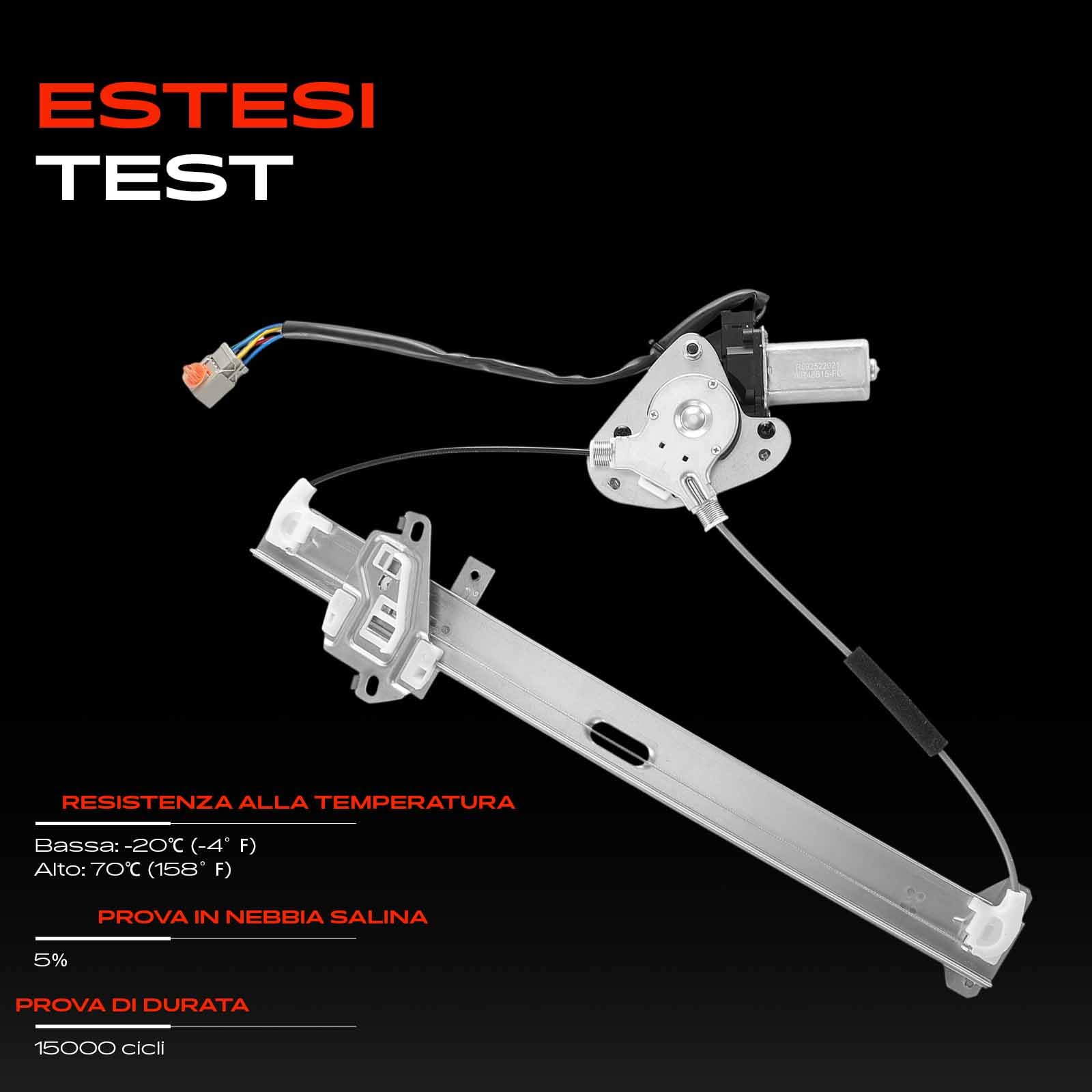 Frankberg Alzacristallo Meccanismo alzacristallo Elettrico con Motore 6 poli Anteriore sinistro senza piastra 4/5-Porte Compatibile con J.a.z.z II GD G.E2 G.E3 Replace# 72250SAAG03