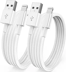 [ Apple MFi Certified ] iPhone Charger 6ft, Long Lightning to USB Cable 6 Feet, Fast Apple Charging Cable Cord 6 Foot for iPhone 14 Pro Max/13 Pro Max/12 Mini/11 Pro/11/XS/XR/8/7/6s/iPad,Air