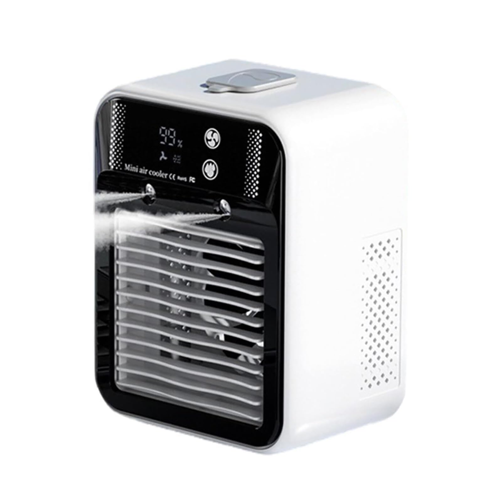 USB Mini AC Fan, 500ml Misting Cooler, 2 Speeds, Portable