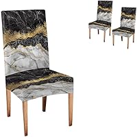 Vista 23 de CAPSCEOLL Juego de 4 fundas para sillas de comedor, color turquesa, turquesa, turquesa, turquesa, turquesa, verde azulado, fundas de asiento Parson