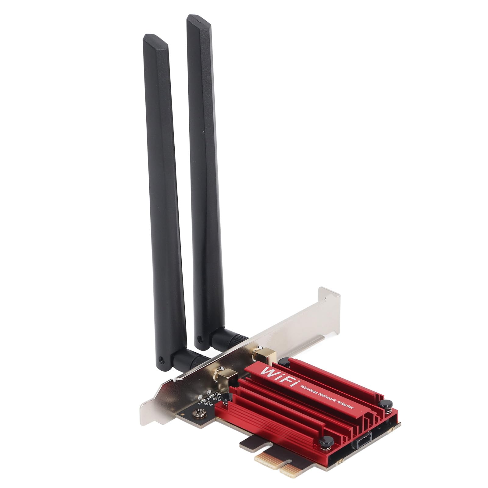 Cuifati Tarjeta WiFi 6 PCIe WiFi, Tarjeta de Red Inalámbrica PCIe, Inalámbrica para PC de Doble Banda con Bluetooth 5.2, Baja Latencia, WPA3, Soporte de Perfil bajo, para