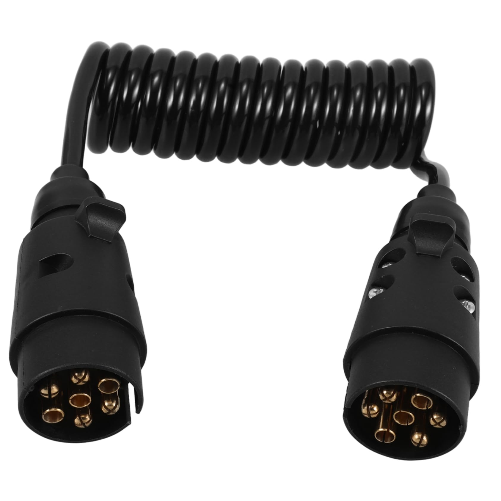 7-poliger 12v Anhängerstecker mit Kabel, 2m für LKW und Wohnmobil