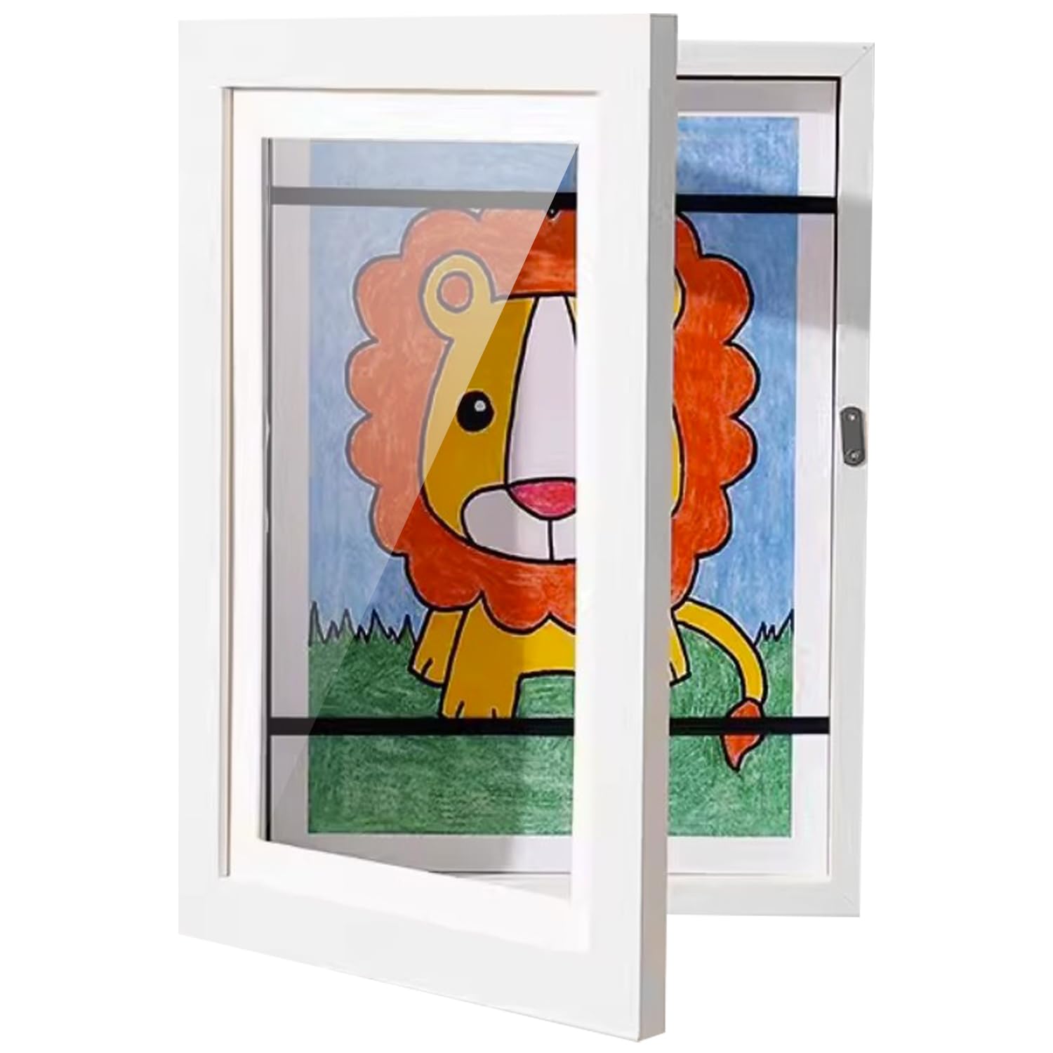 Cadre à remplir dessins d'enfants A4 blanc 33x24 cm KRUZZEL aux finitions soignées et durables