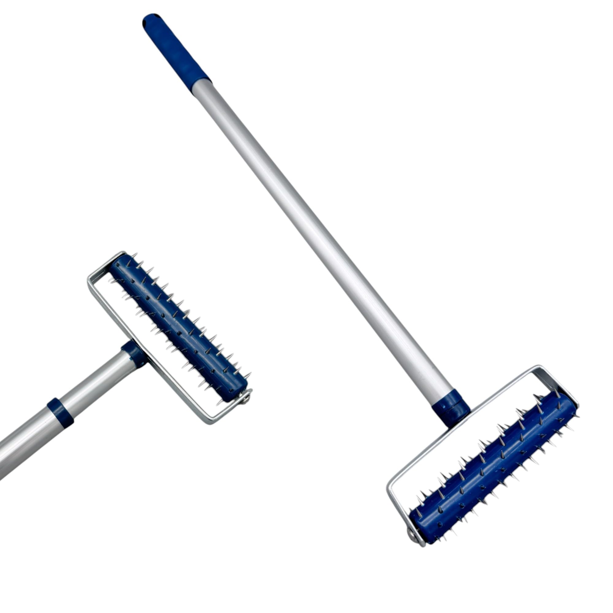 Profesius Wallpaper hedgehog spiked roller, nail roller, hedgehog roller, wallpaper remover, perforator - with extendable telescopic handle - for removing wall coverings such as wallpaper
