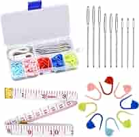 Segnapunti Uncinetto 120 Pezzi - Marca Maglia Colorati Con Aghi E Scatola Portatile - Foto 4