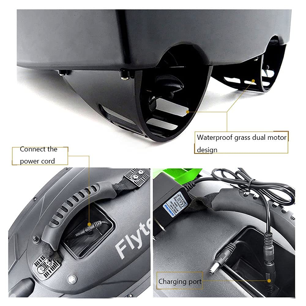 Bateau Télécommandé Pour Appâts De Pêche - Charge 1,5 Kg - Détecteur De Poissons - Neuf Camouflage
