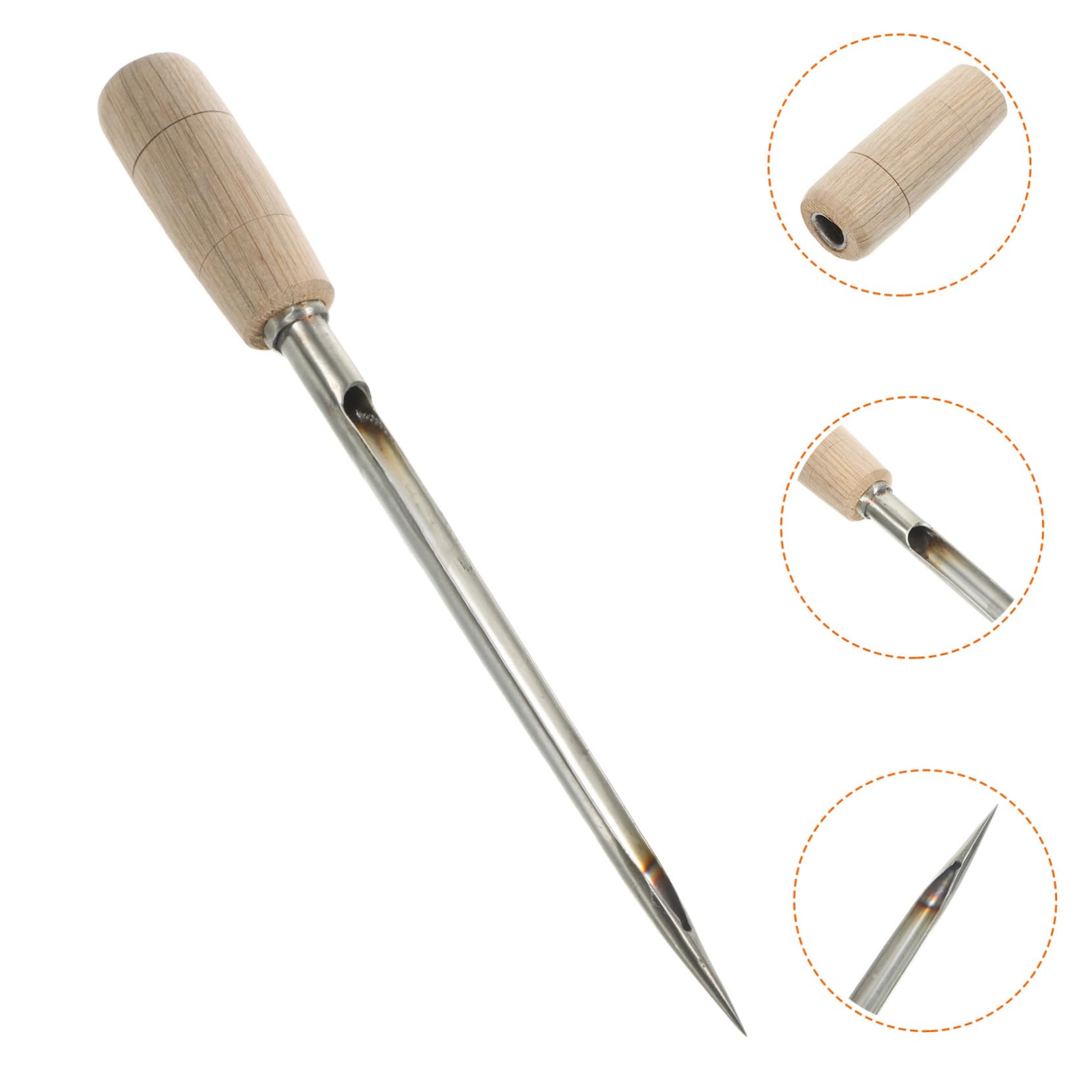 BESPORTBLE 2 Pezzi Campionatore Di Cereali Strumenti Utensile Rotante Maniglia Campionatore Di Grani In Polvere Kit Per Test Del Suolo Tubo Di Campionamento Della Polvere Rotante