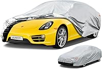 Vista 12 de Funda para coche de 6 capas pequeña para cupé deportivo impermeable para todo tipo de clima, cubierta exterior completa resistente adecuada