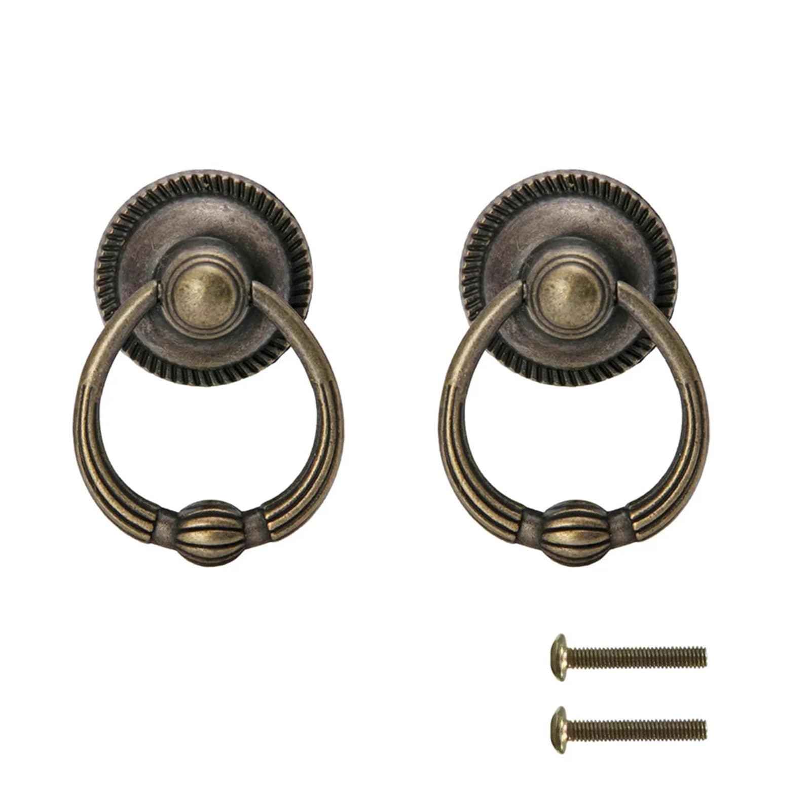 SNGUOQ 2pcs Antique Bronze Zinc Alloy Cabinet Door Pulls Handle Vintage Doors Knobs for Furniture Cupboard Wardrobe Closet Wooden for Living Room Door Handles