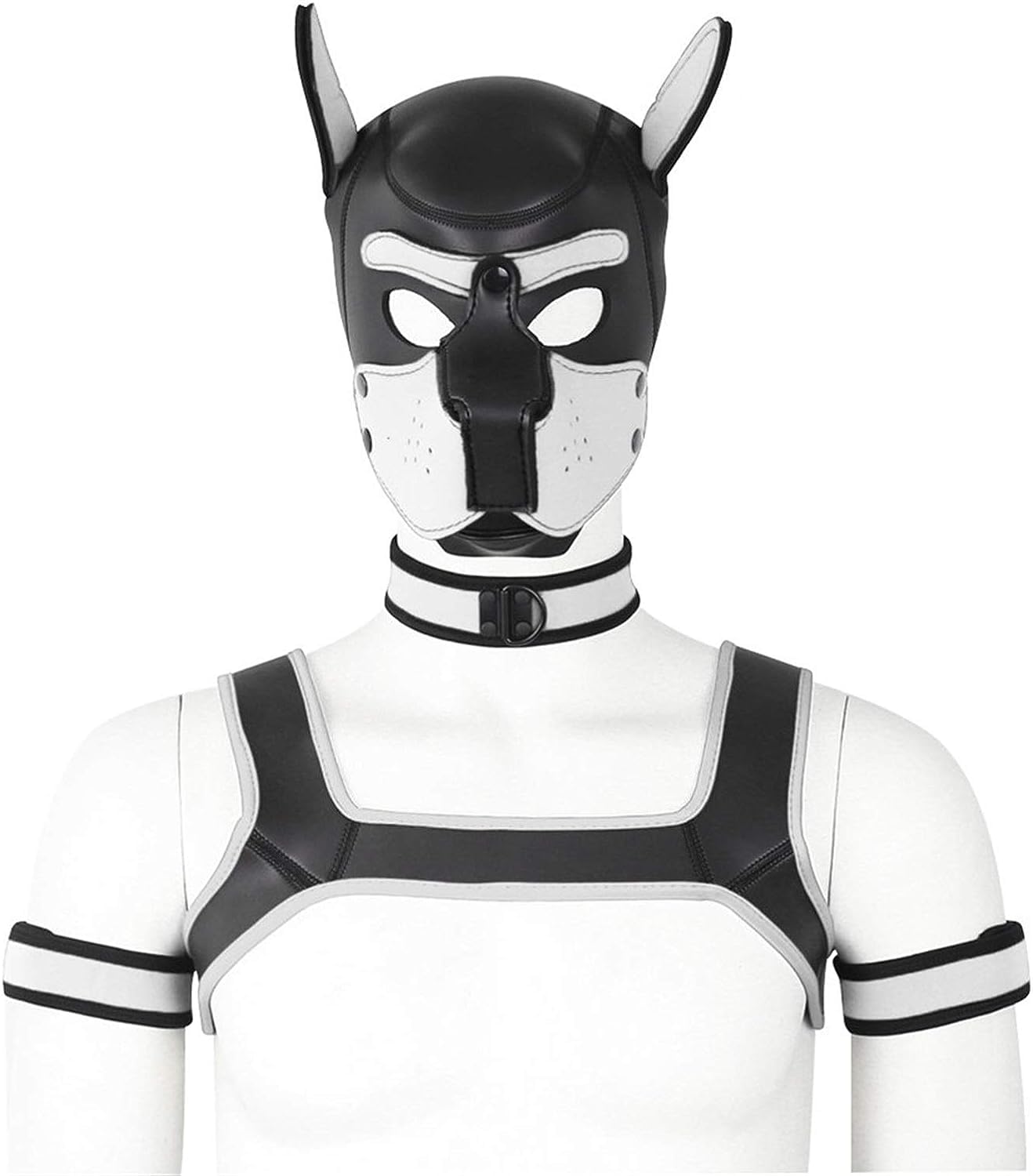 taxekoz Role Play Dog Party Mask, Soft Latex Dog Mask with Ears, Puppy Mask for Cosplay Party Masquerade Set (Contain: Mask - Image 3