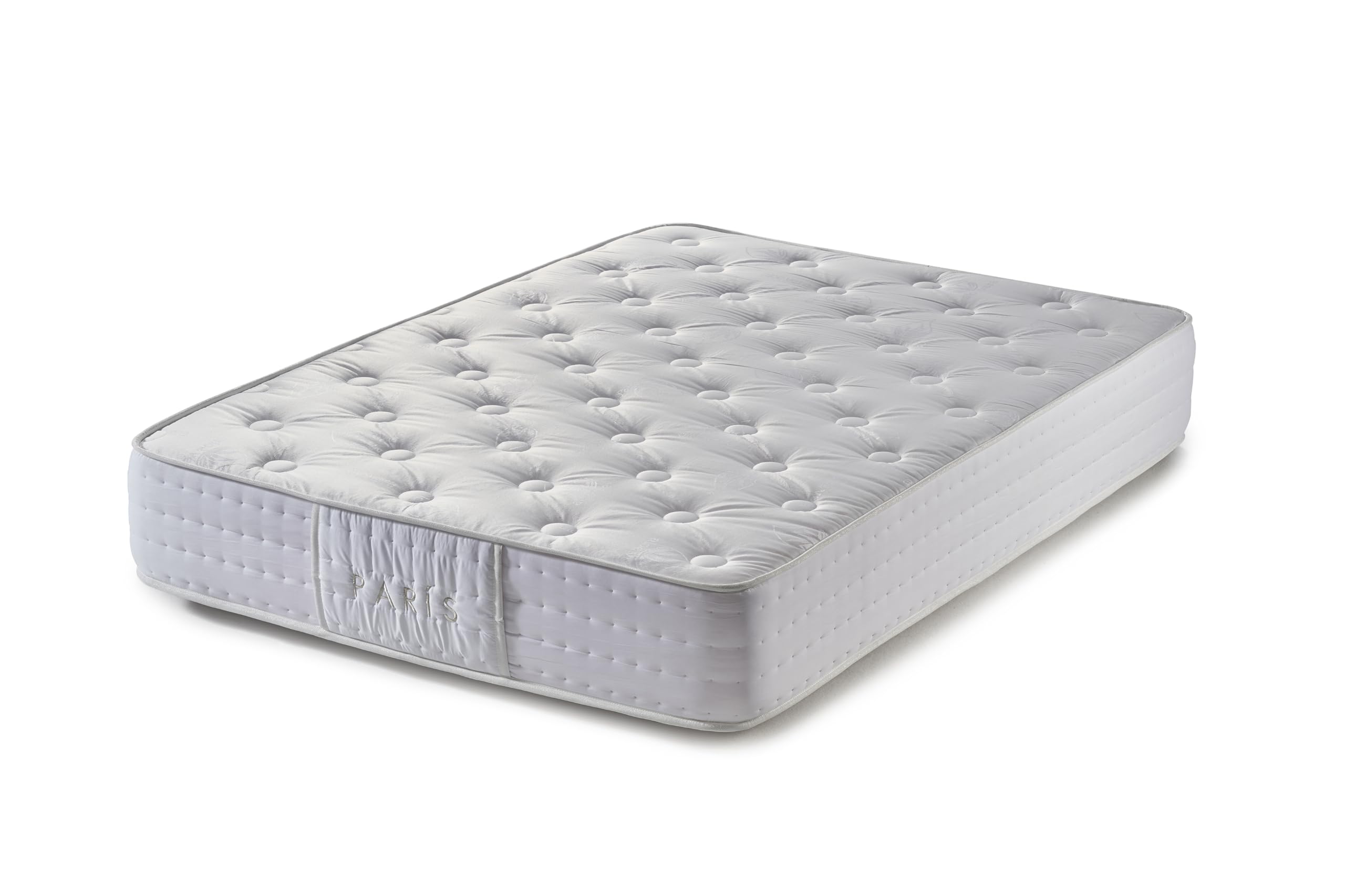 Imperial Confort Paris - Colchón Viscoelástico de fibras naturales - Transpirable y doble cara (invierno/verano) - Grosor 25 cm - 90x190