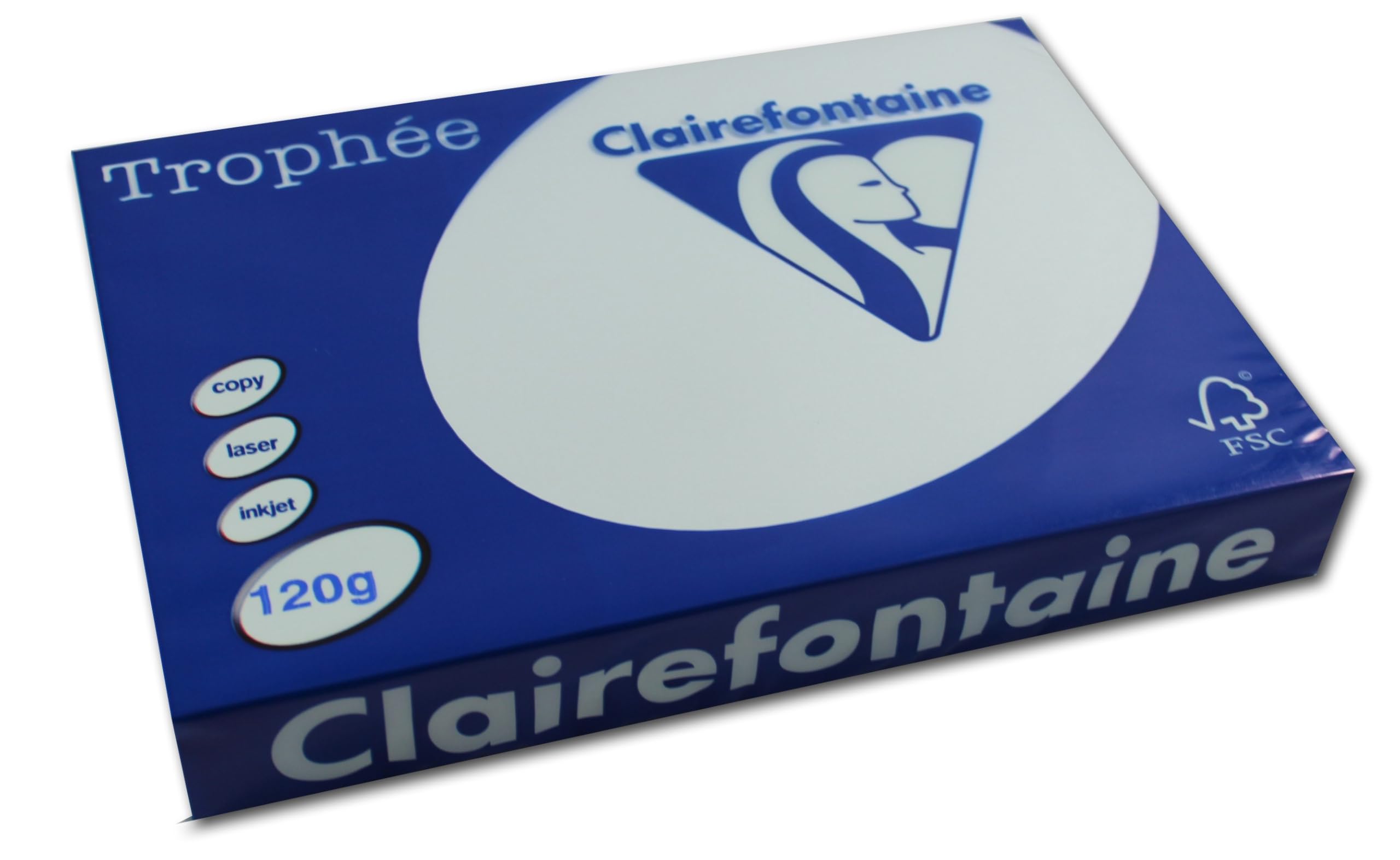 Clairefontaine en couleures Druckerpapier Trophée Pastell 1214C DIN A4 120 g/m² 250 feuille brillant bleue