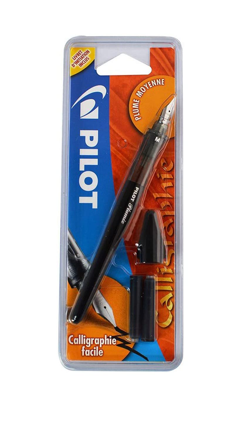 Plumix - Set di 3 penne stilografiche extra large + medie + extra sottili + 1 indice adesivo Blumie (XL Moy XFin)
