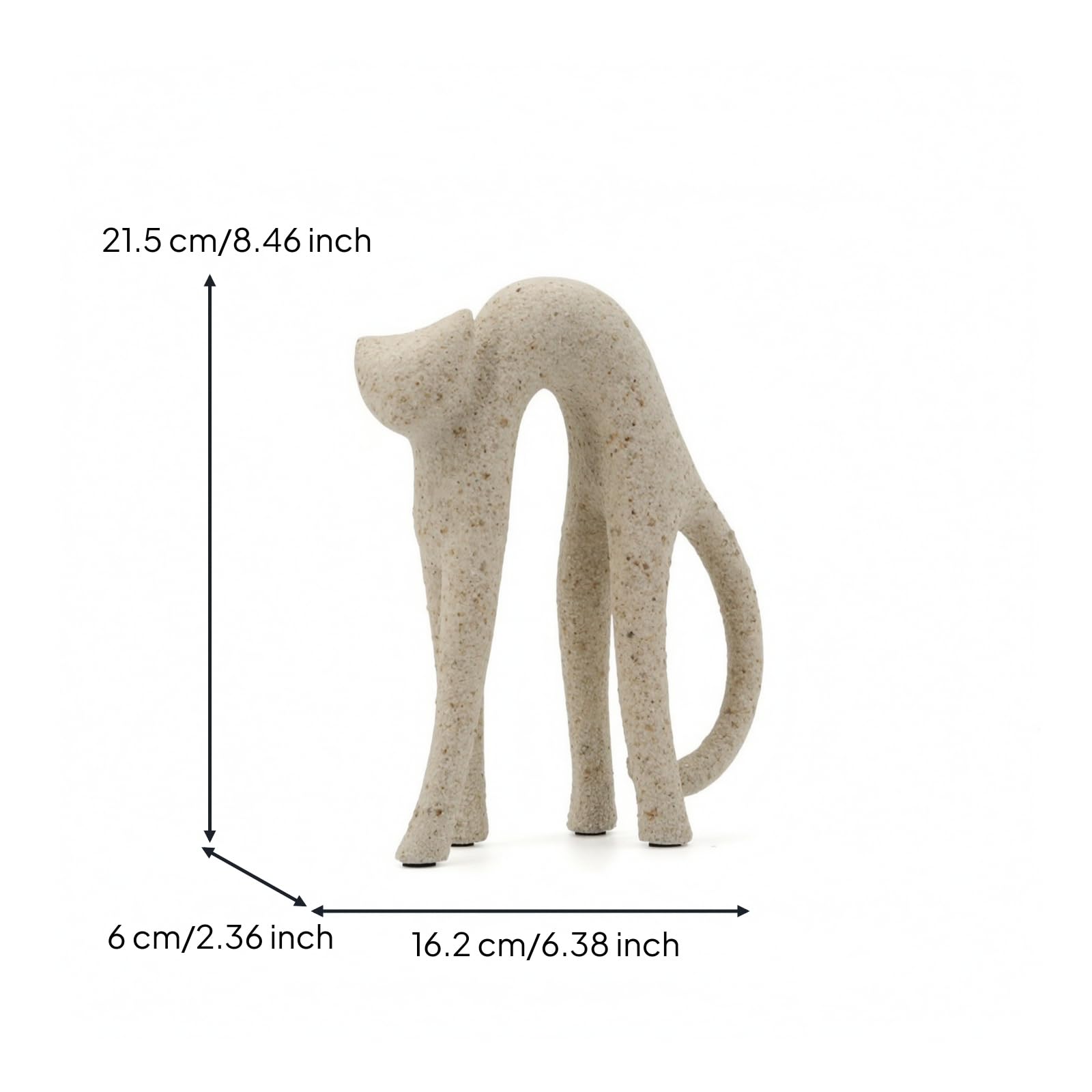 Decorativo con Superficie Riflettente E Contorni Lisci Scultura in Resina con Finitura Oro per Mensola Scrivania Tavolino Arredo Ufficio Regalo