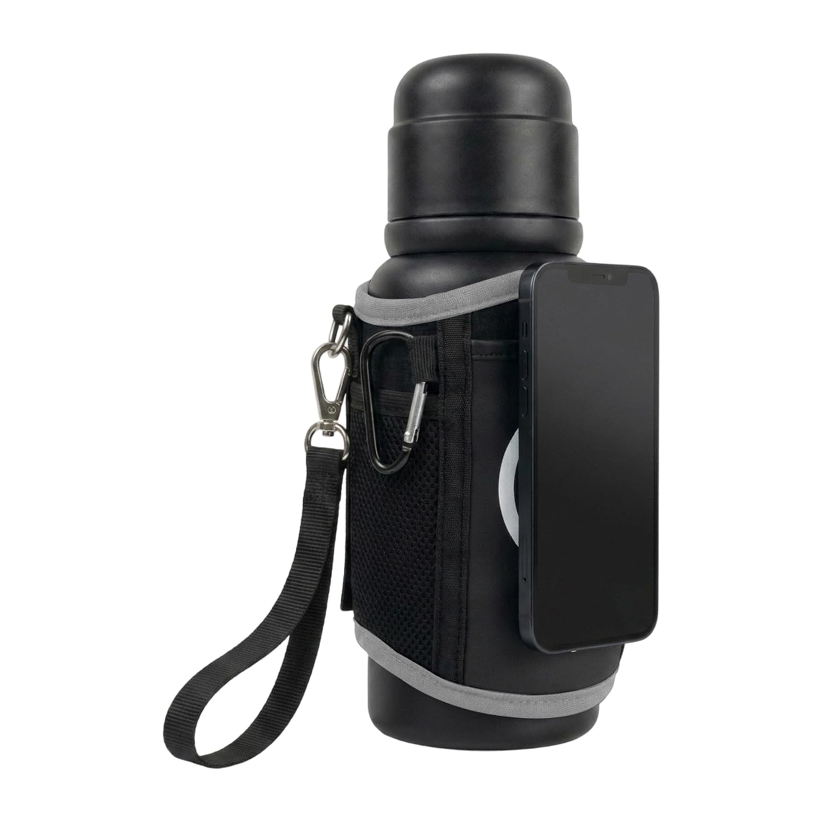 Tsophreniq Equipment Bottle Holder with Card Holder and Keychain Breathable Fabric for Active Lifestyles Permanent Fitness Bottle
