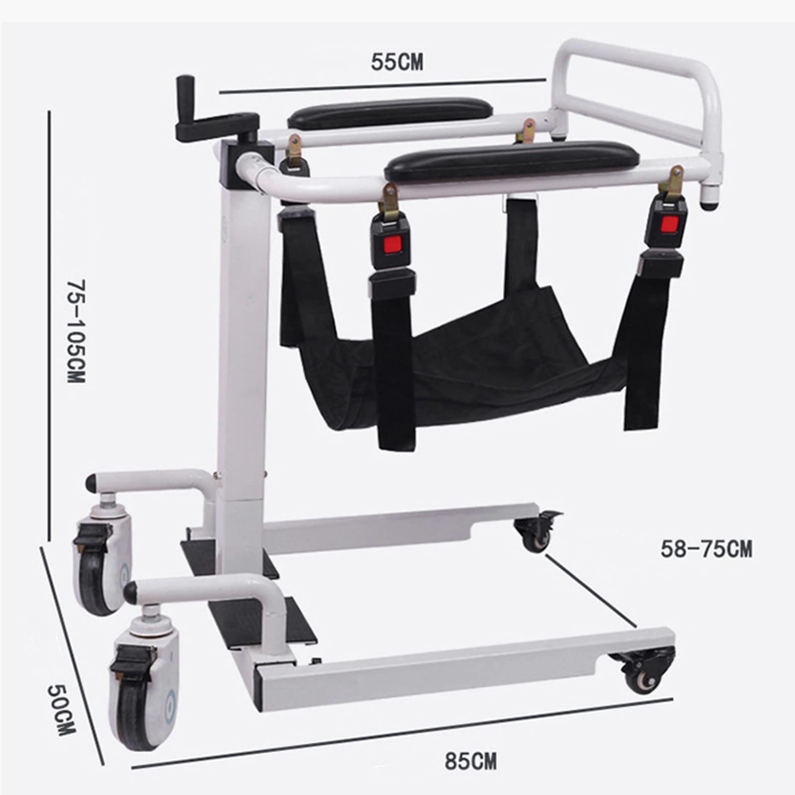 Silla de Ruedas Multifuncional Elevador de Pacientes Hogar de Ancianos Postrado en Cama Parálisis Enfermería Discapacitados Hospital Enfermería Baño Inodoro Silla Plegable