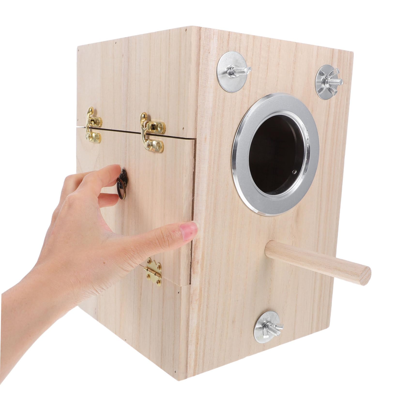 VICASKY 1 Pièce Nichoir pour Oiseaux Boîte de Nidification pour Oiseaux Accessoire Sécurisé pour Perruches et Autres