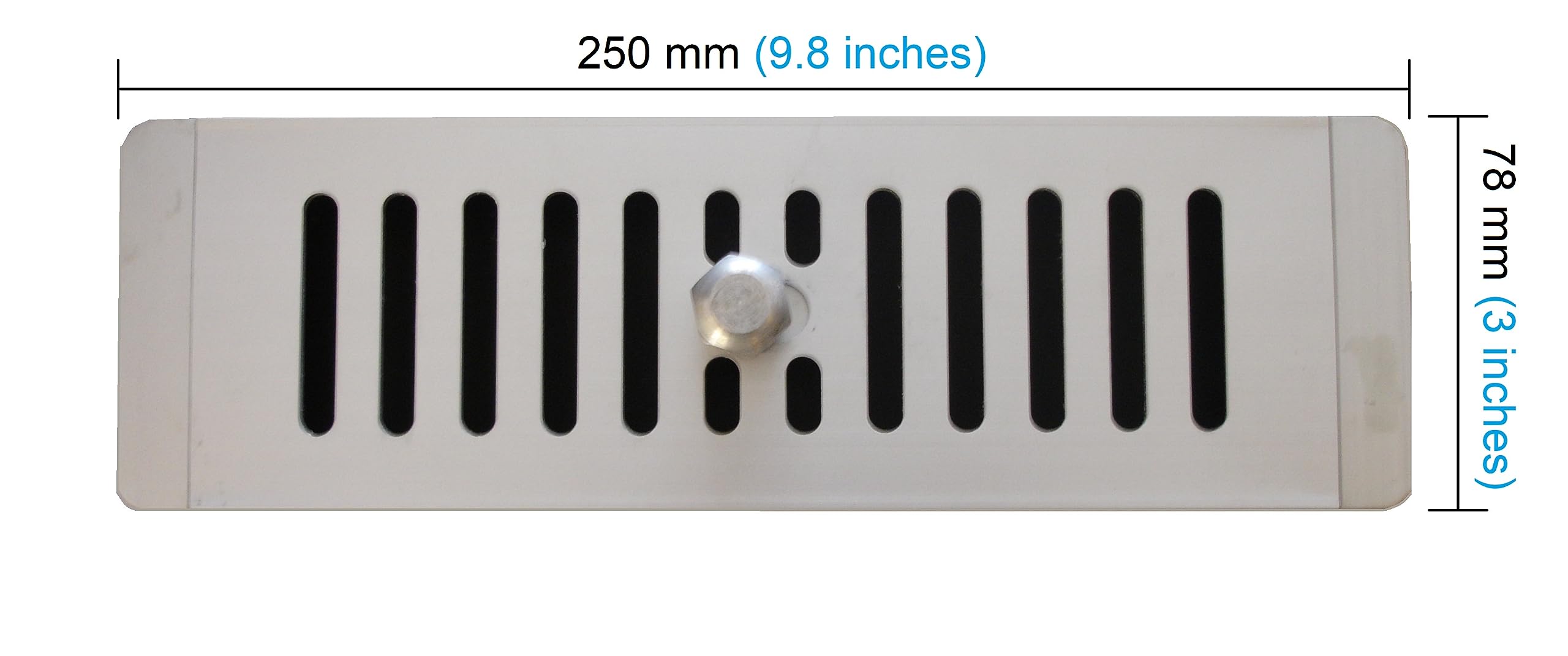 DEMLOU Adjustable Anodised Aluminium Air Vent Grille, Open and Close Airflow Control - Image 2
