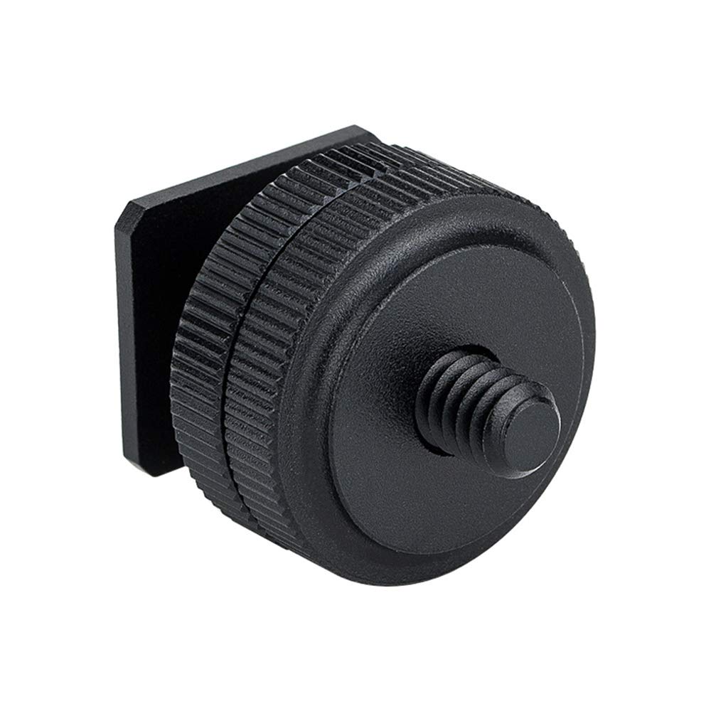 JJC Adaptateur griffe pour appareil photo pour vis mâle/femelle 1/4"-20, appareil à visser léger, micro flash trépied pour SmallRig Magic Arm 1498 1497