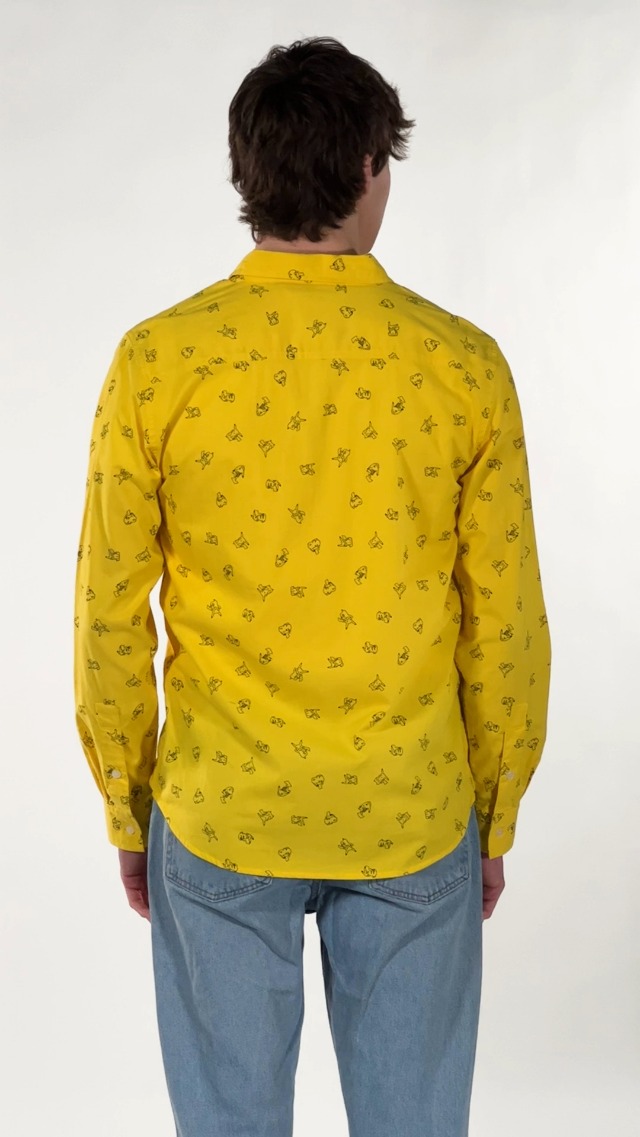Chemise Homme Pokémon Pikachu Pokeball - Grise, Taille L - état Excellent