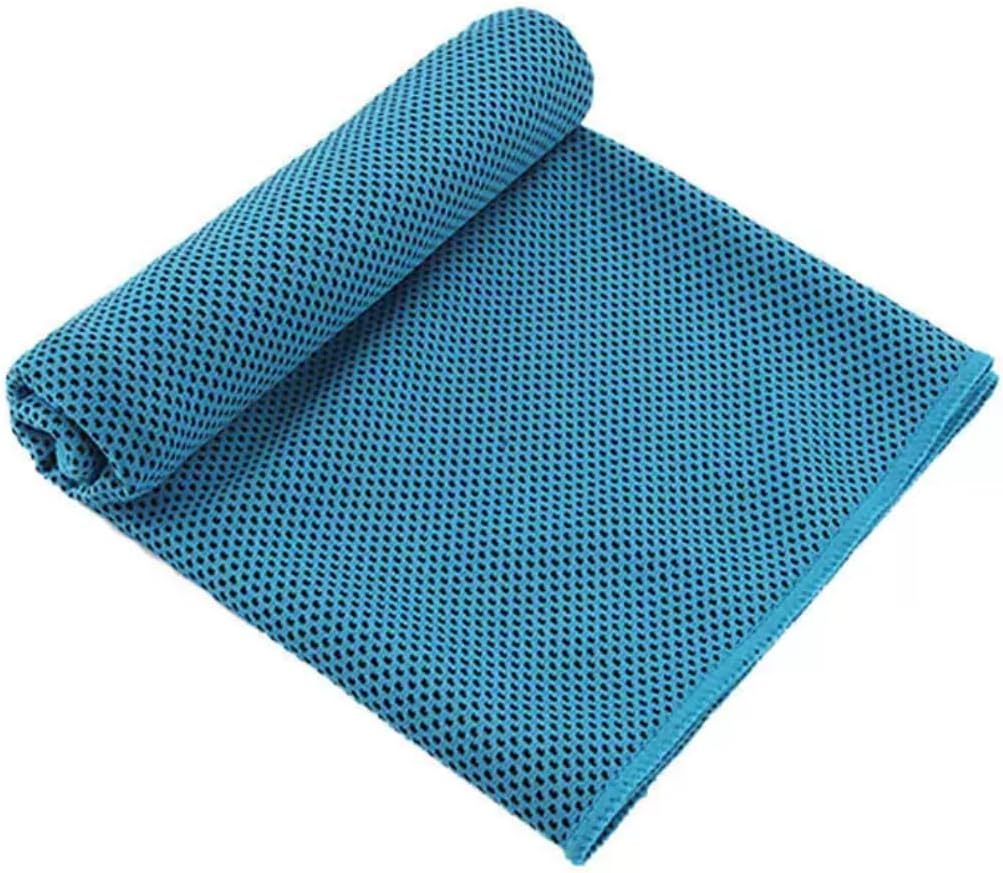 (2 Pack) Yoga Mat, Non-Slip Microfiber Towel for Yoga & Pilates, Thick Absorbent Workout Towel, Mat Cover & Sweat Blue and Green