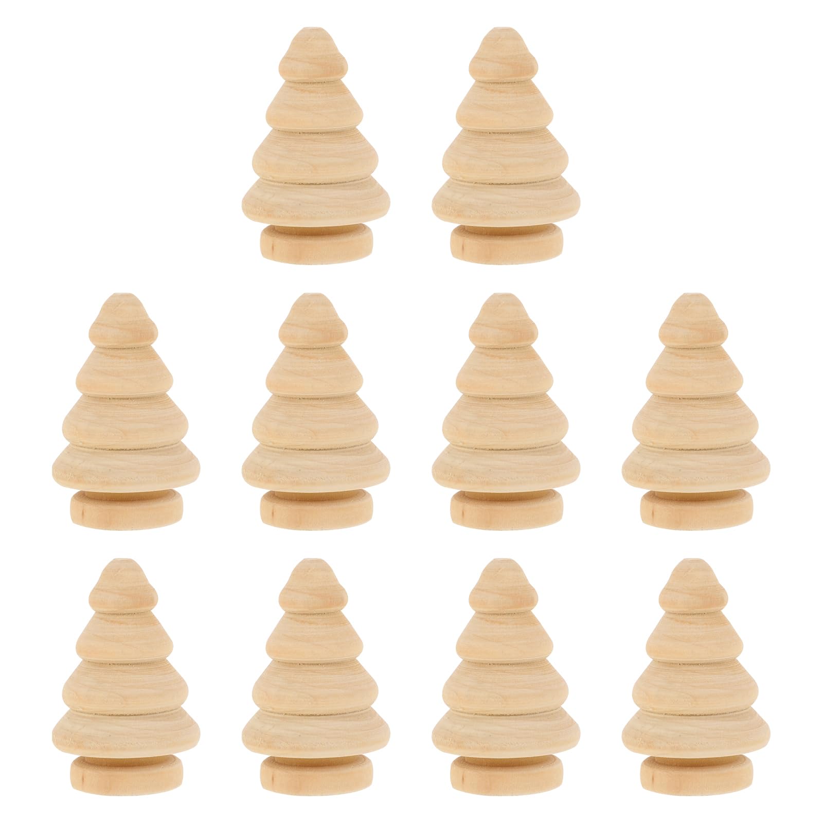 Sunwuun Set Fai Da Te In Legno Per Bambini: Decora L'albero Di Natale Con 6 Colori E 3 Luci LED - 6