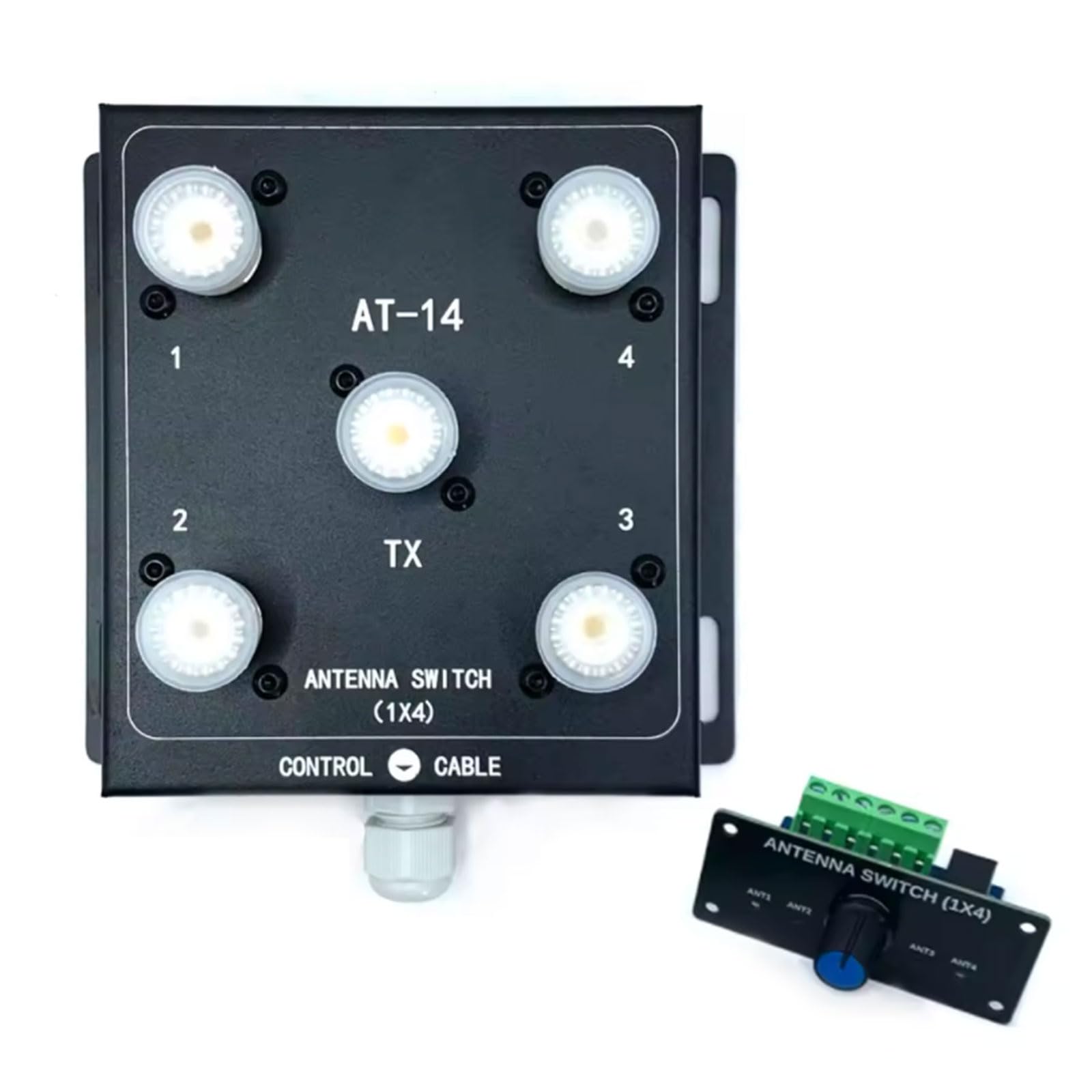 Sistema di commutazione antenna radiocomandata, 4 ingressi 500W PEP