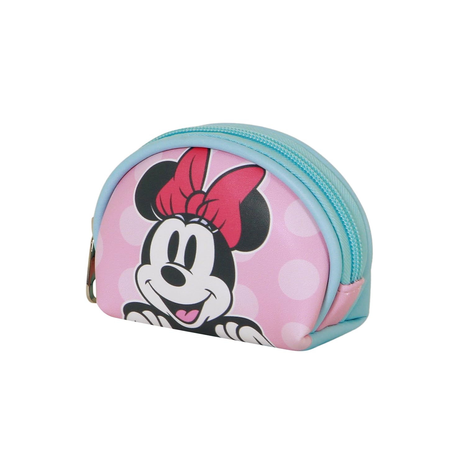 Disney Minnie Mouse Ribbon-Casual Oval Coin Purse, Pink, 12 x 9 cm