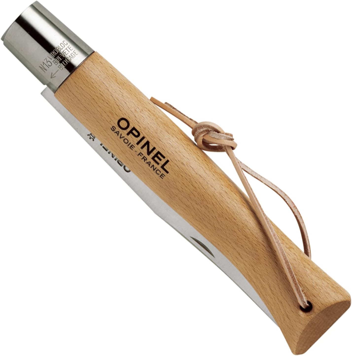 Opinel Giant No13 Stainless Steel Knife - Beechwood Handle