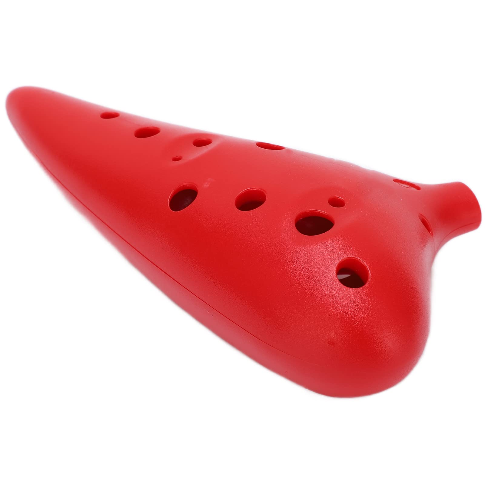Ocarina ABS C Tune Strumento Musicale a 12 Fori per Adulti Bambini Studenti Professionisti Comodo da Tenere e Suonare Strumento Musicale Idea (rosso)