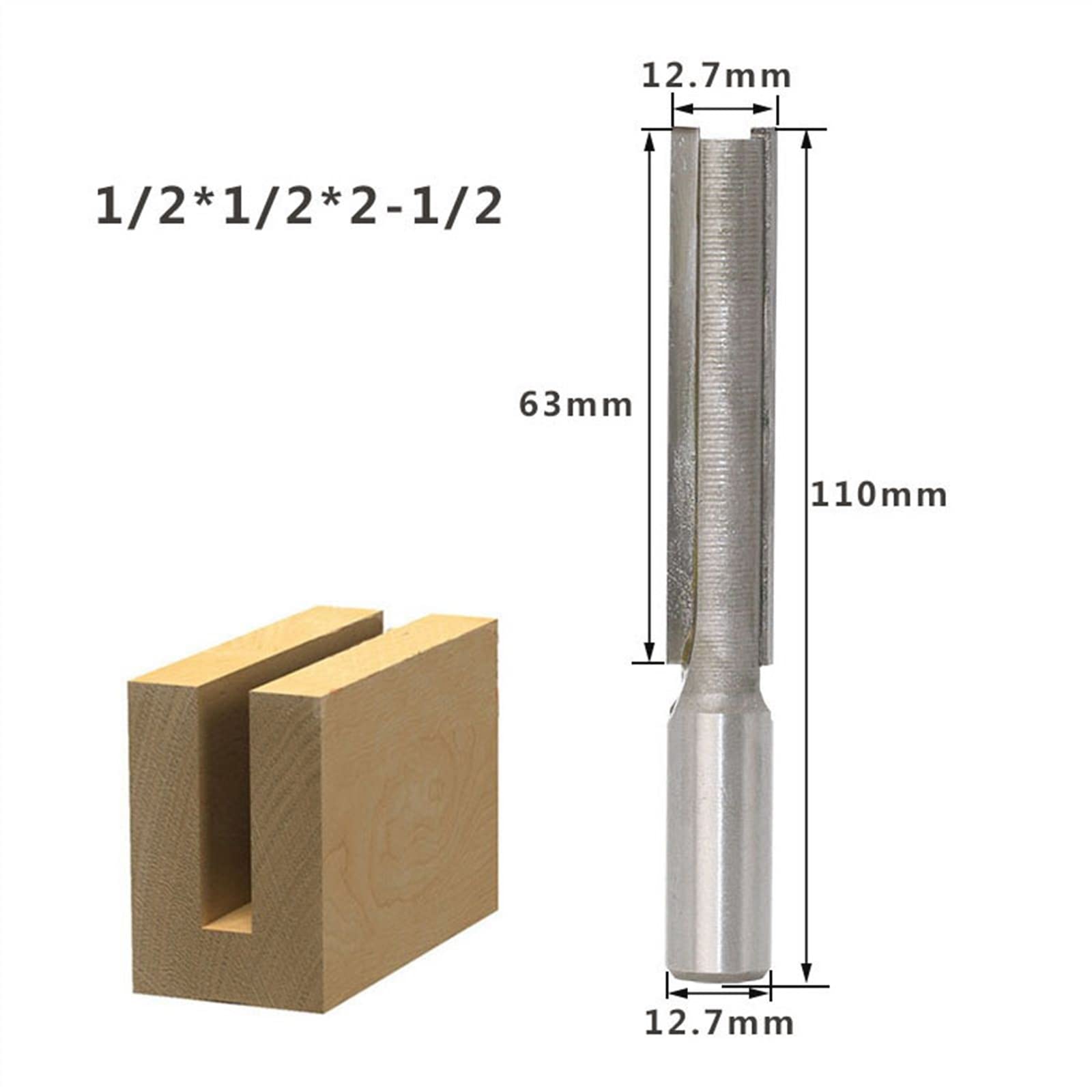 Shank Flush Trim Router Bit Pattern Bit Top Bottom Bearing 5/8 Template Wood Carpenter 1Pcs