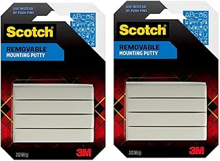 3m 860 2 Oz Scotch Removable Adhesive Putty(pack of 2)
