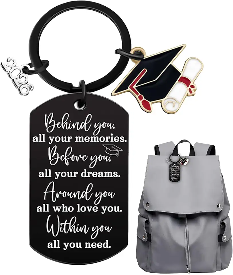 Graduation Keychain 2026 for Son | Graduate Souvenir Charm | Graduation Bag Charm | for Ceremony Party Celebration Special